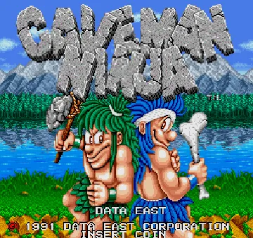 Caveman Ninja (US) screen shot title